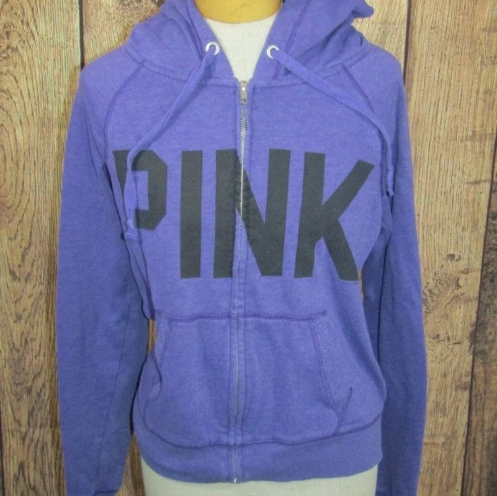 Vs pink purple zip up